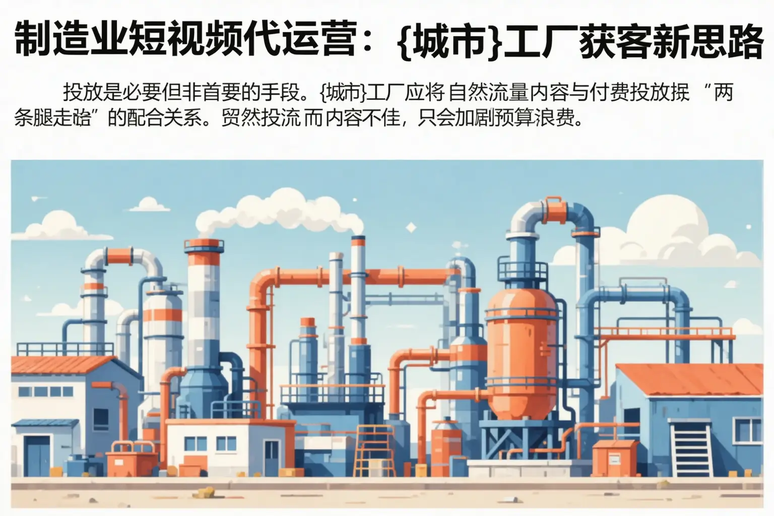 制造业短视频代运营：汉滨工厂获客新思路